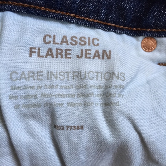 J. Crew Classic Flare Dark Wash Jean - Picture 9 of 9